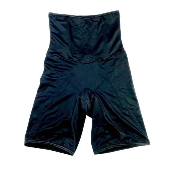 Maidenform Flexees Black Feel Good Fashion High Waist Thigh Slimmer - M - Picture 7 of 14